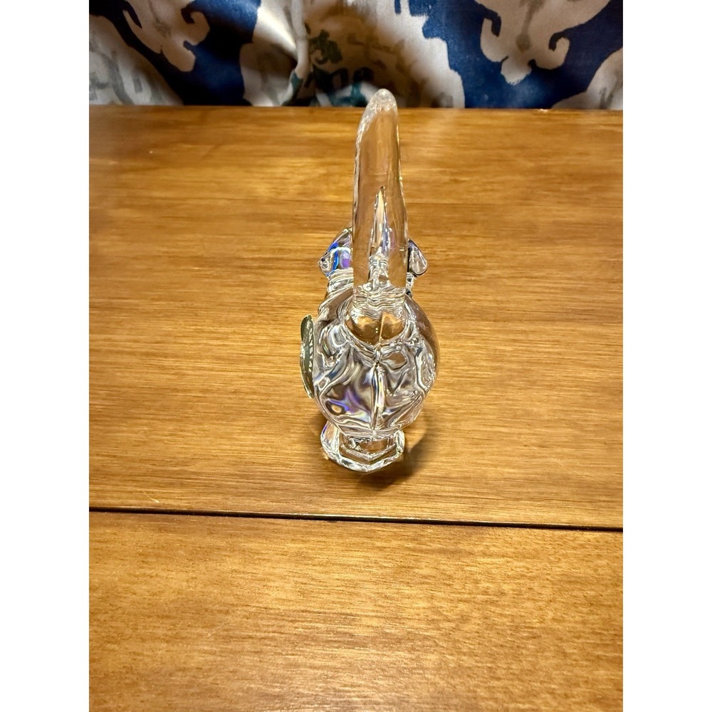VTG Lenox Crystal /Glass Cat Miniature Figurine - 3.75" H With Sticker - Picture 6 of 10
